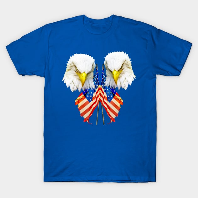 The Eagles and the Flag T-Shirt by dalyndigaital2@gmail.com